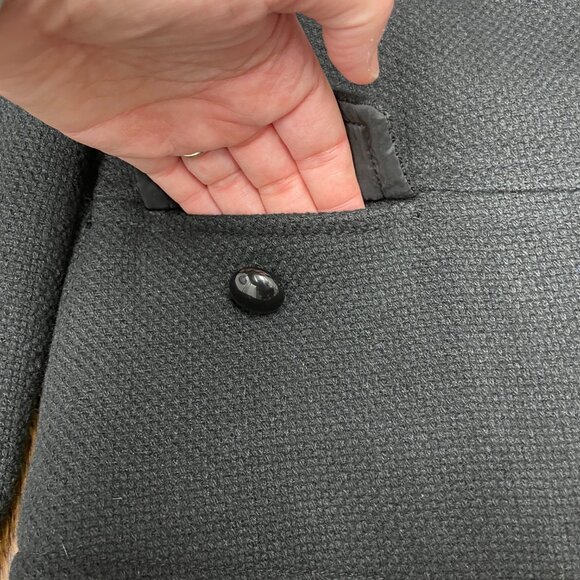 Women's TALBOTS Wool Blend Woven Blazer Black- Size 8P‎ - Picture 6 of 8
